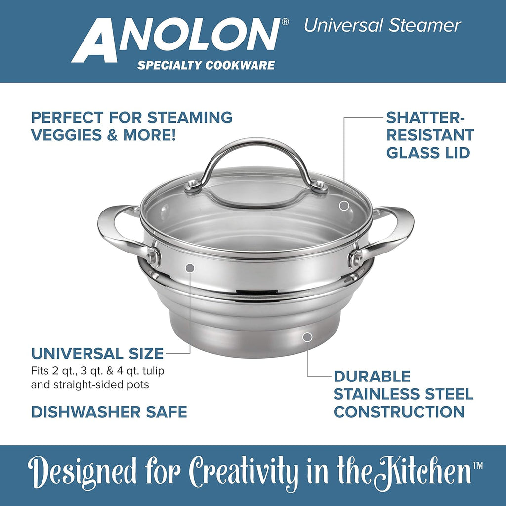 Stainless Steel Covered Steamer Insert U22610