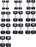 5-50 lb Rubber Hex Dumbbell Set G60268