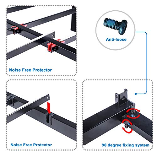 18 Inch Tall Metal Slat Bed Frame (Full) J277