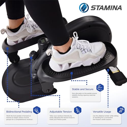 Compact Strider Seated Elliptical Foot Pedal Exerciser L629