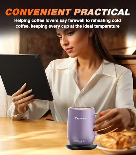 16oz Self Heating Coffee Mug with Temperature Control U27476