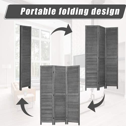 Natural Paulownia Wood 3 Panel Folding Privacy Screen M9858