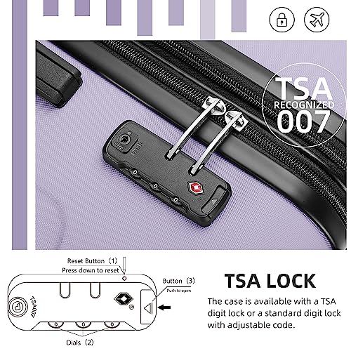 6 Piece Hardside Expandable Luggage Set with TSA Lock U47710