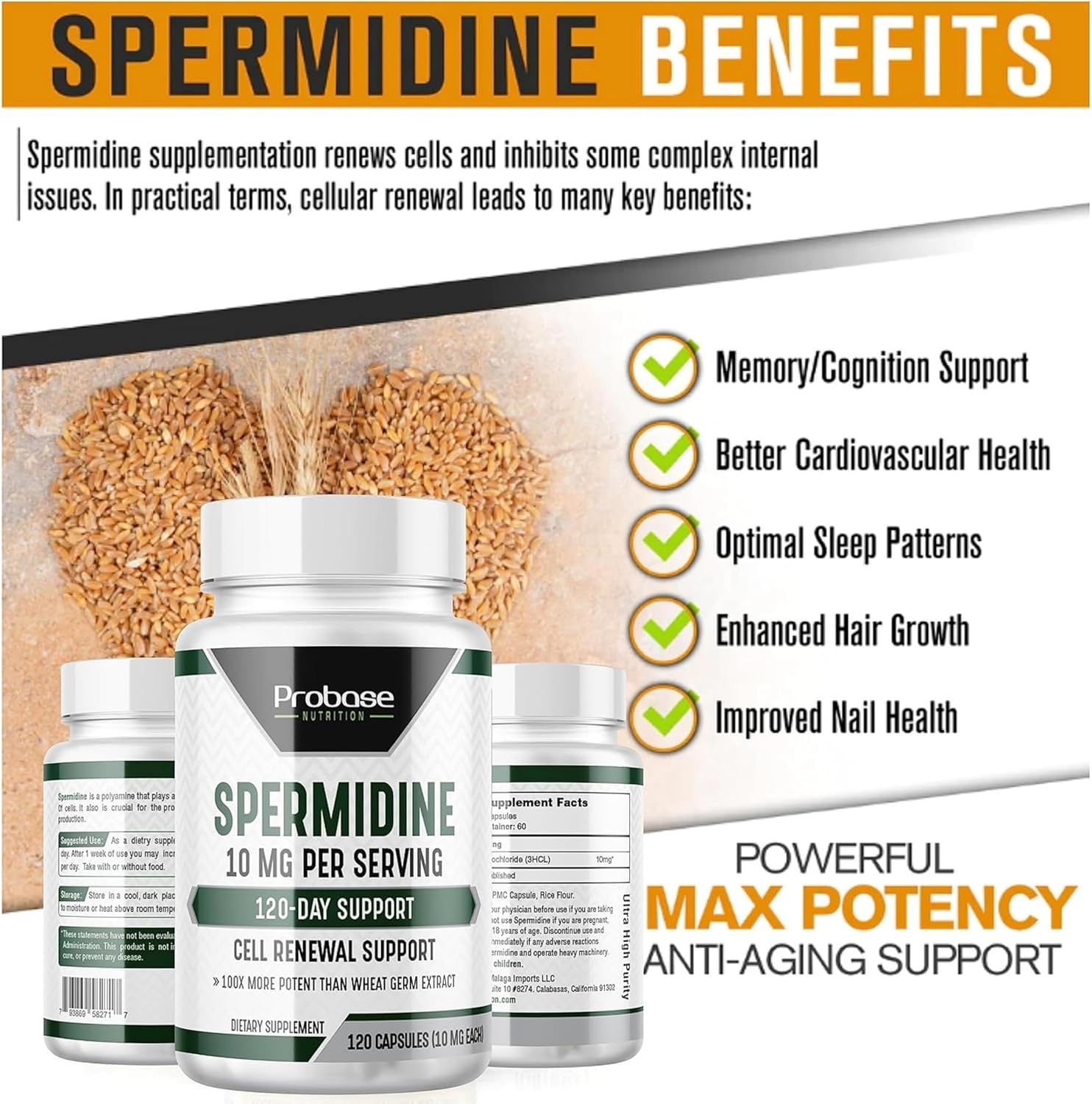 120 Capsules Spermidine W54253