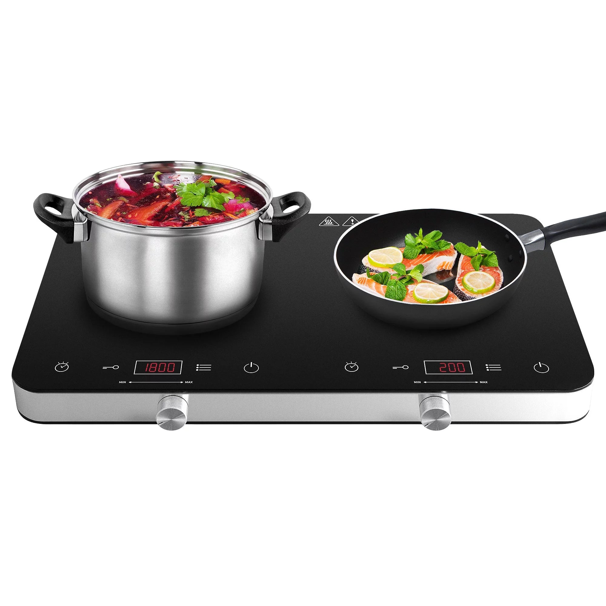 1800W Double Burner Electric Induction Cooktop K43027