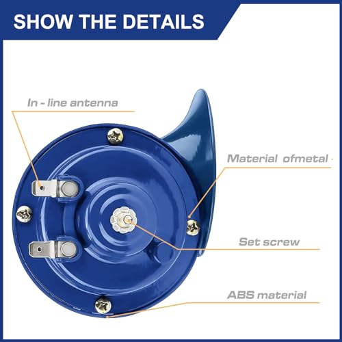 12V Waterproof Mini Size Car Air Snail Double Horn C1881