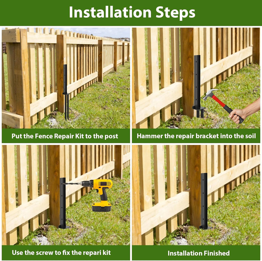 Heavy Duty Steel Fence Post Repair Kit E741