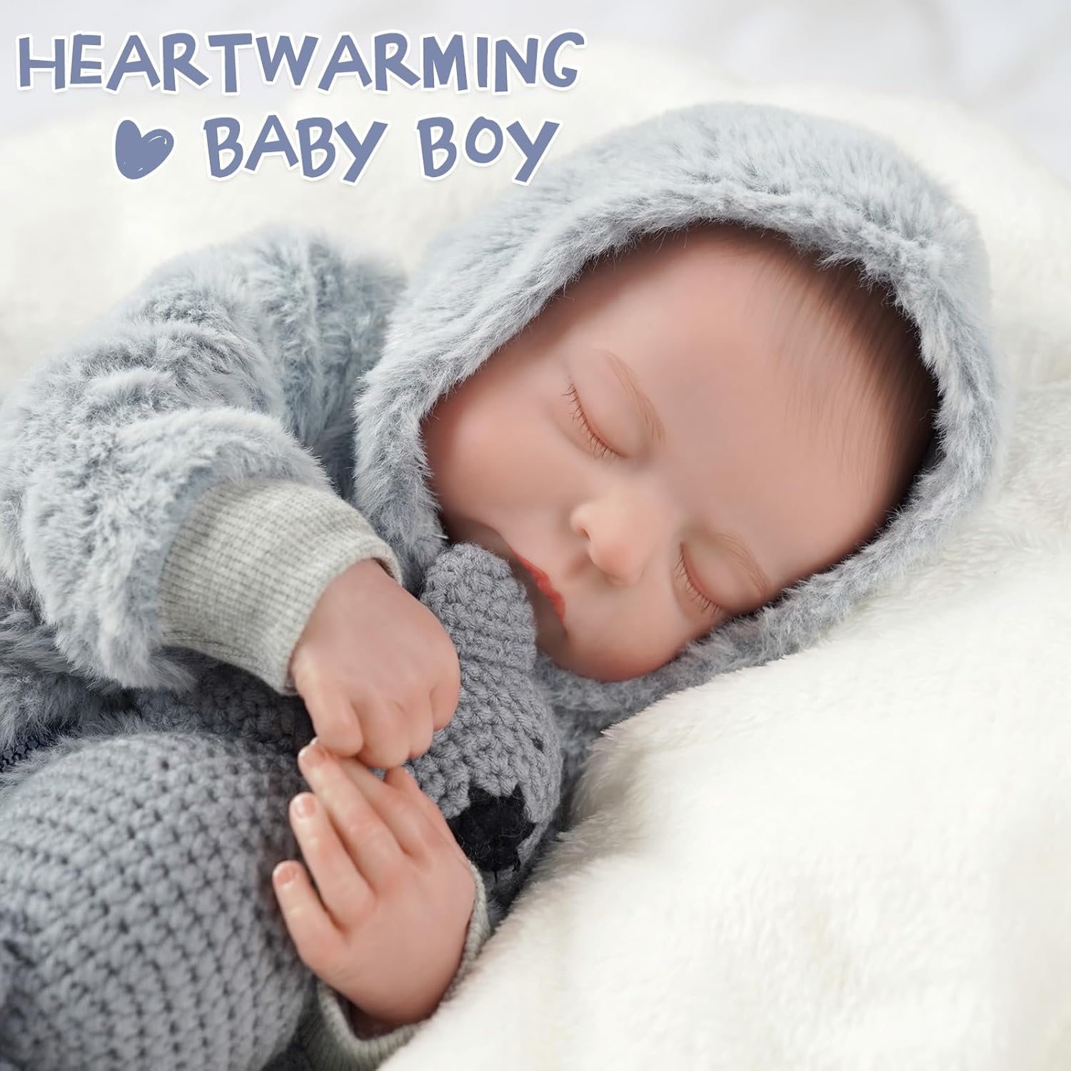 17-Inch Soft Vinyl Reborn Baby Doll J223