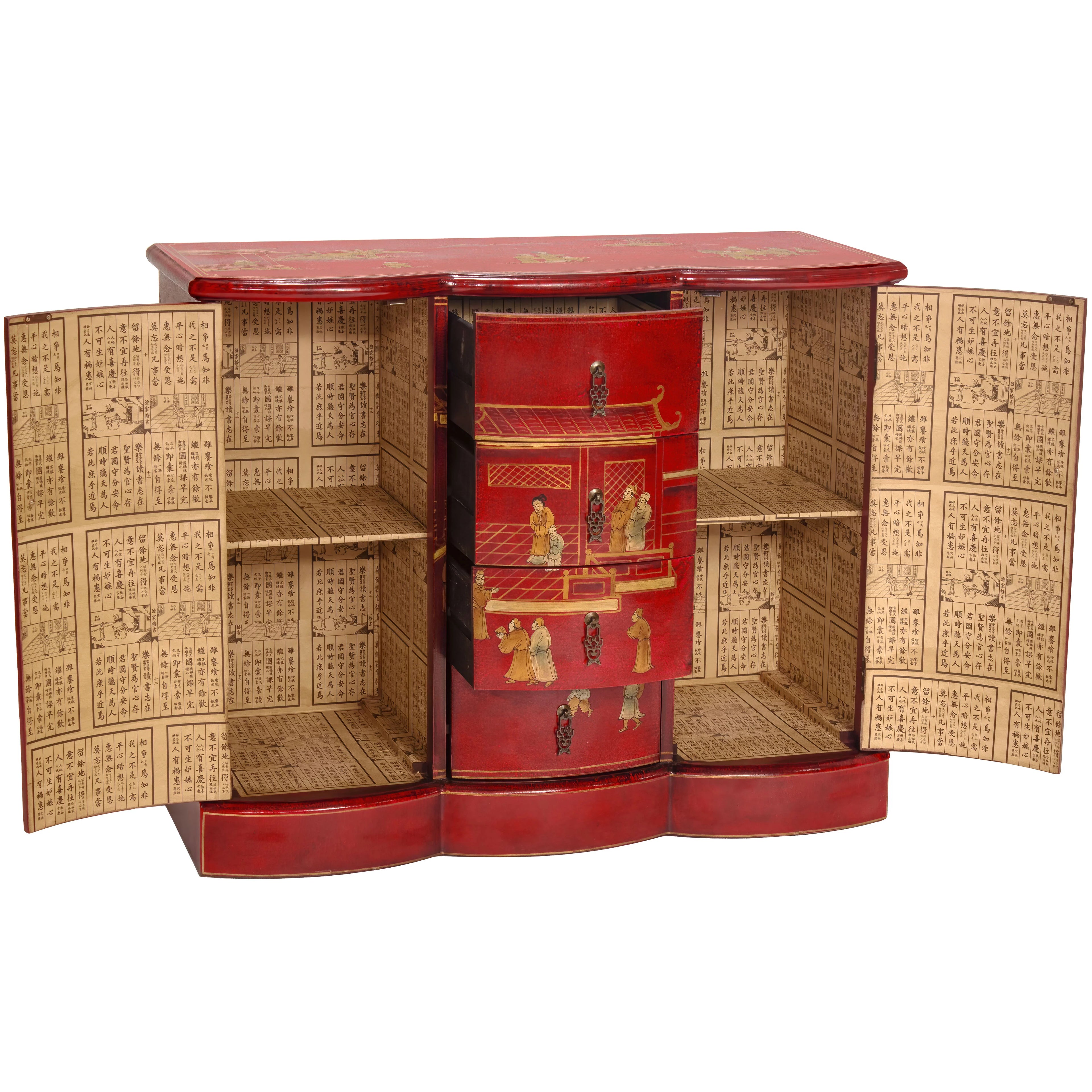 Red Lacquer Cabinet Z127379