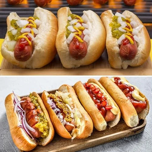 Non-Stick Silicone Hot Dog Bun Pan 4 Cup Baking Tray A421470