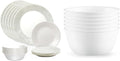 18 Piece Glass Dinnerware Set, Service for 6, 28 oz Soup Bowls Set of 6 S425877