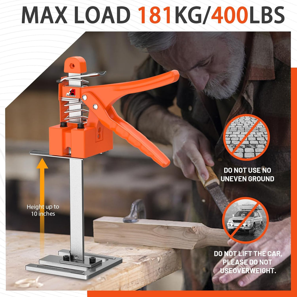15 In Construction Jack, Multifunctional Furniture Lifter Jacks, Handheld Tool, Load 490LBS Z560930
