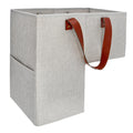 Gray 16L x 9.5W x 16H Foldable Stair Basket F5758