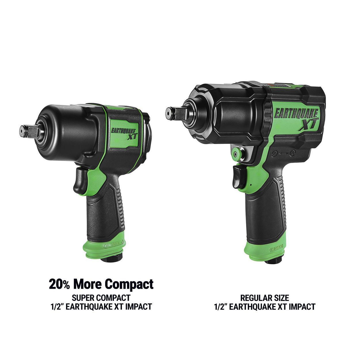 1/2 in. Supercompact Air Impact Wrench, Twin Hammer, 1000 ft-lbs, Green O11356