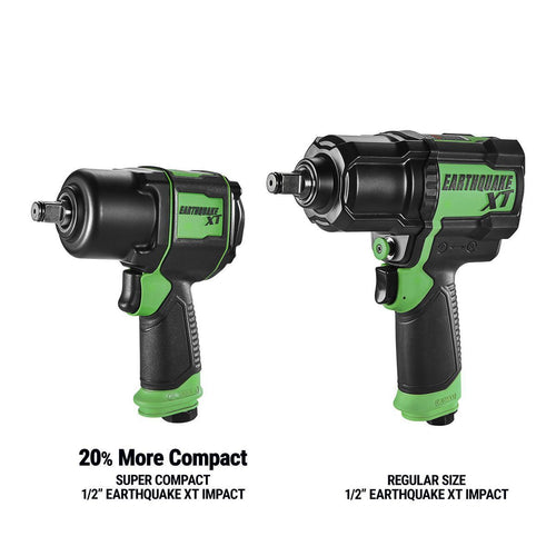 1/2 in. Supercompact Air Impact Wrench, Twin Hammer, 1000 ft-lbs, Green O11356