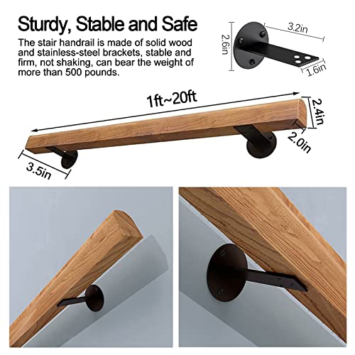 6FT Wooden Stair Handrails E931