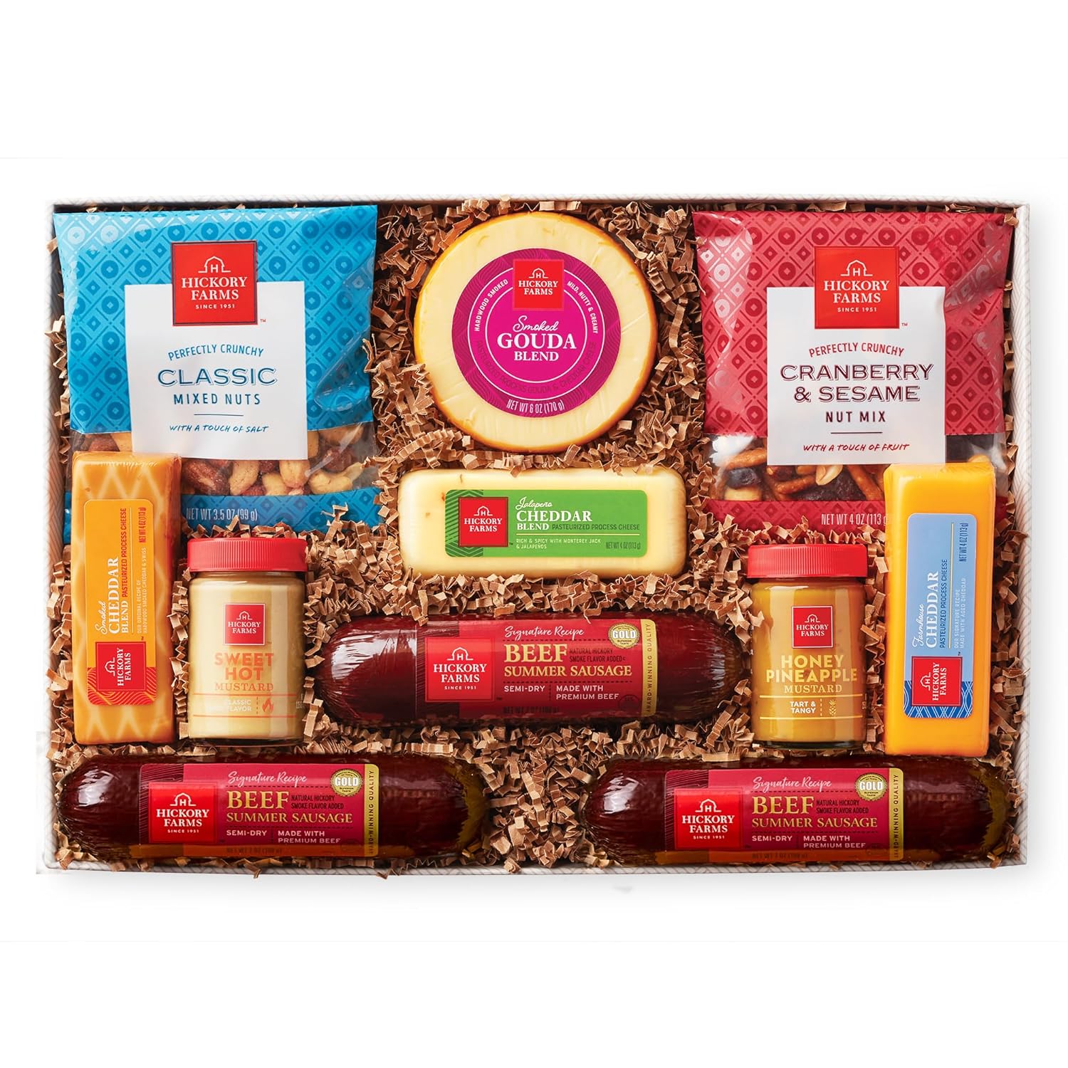Beef Summer Sausage & Cheese Large Gift Box I240357