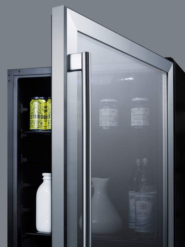 24" Compact Refrigerator with 5 cu. ft. Capacity in Stainless Steel G381