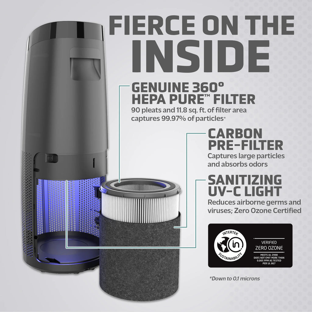 HEPA Air Purifier with UVC Light, 750 Sq. ft N7896