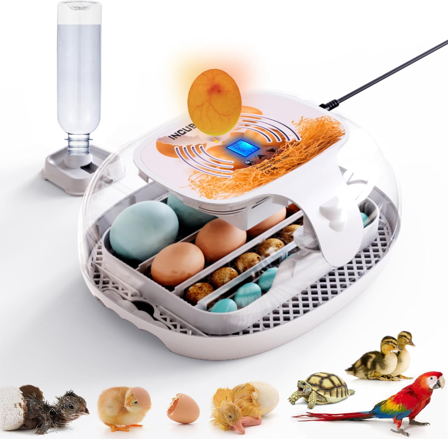 16-35 Eggs Incubator with Automatic Egg Turner A733