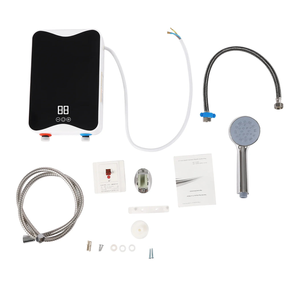 Electronic Instant Water Heater Tankless Mini Hot Water Heater 5500W H51112