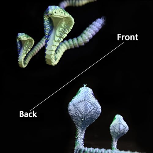 3D Printed Articulated Cobra Fidget Toy (Blue&Green 24in) Q6412