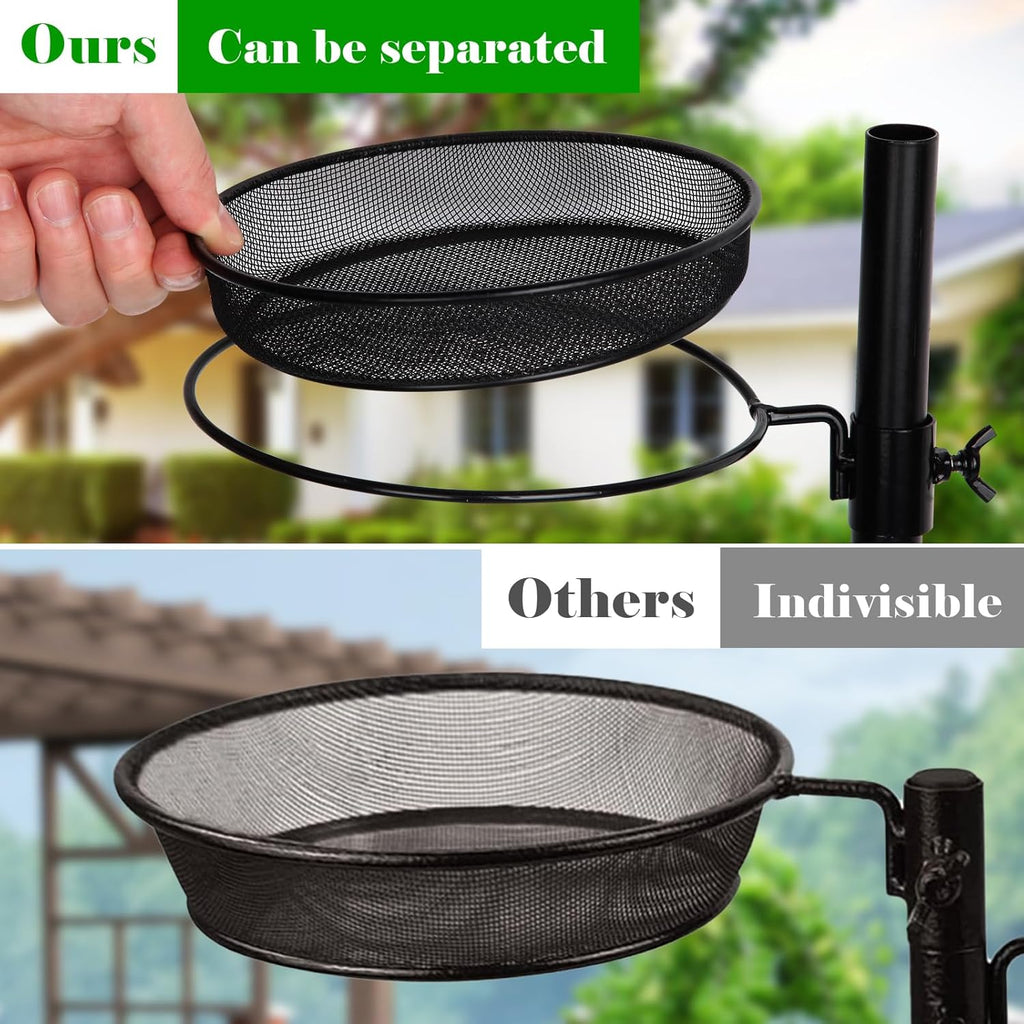 Black Steel Bird Feeder Station Kit C31737