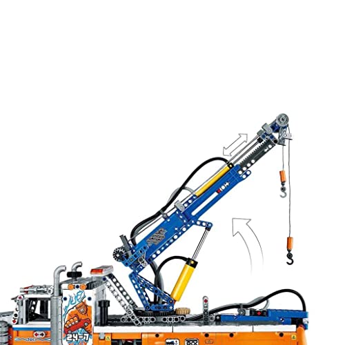 Heavy-Duty Tow Truck with Crane Toy F8068