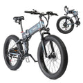 750W 48V 12AH 26" Fat Tire Full Suspension Foldable Electric Bike D7077