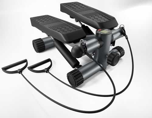 Mini Stepper with Resistance Bands and LCD Monitor J747