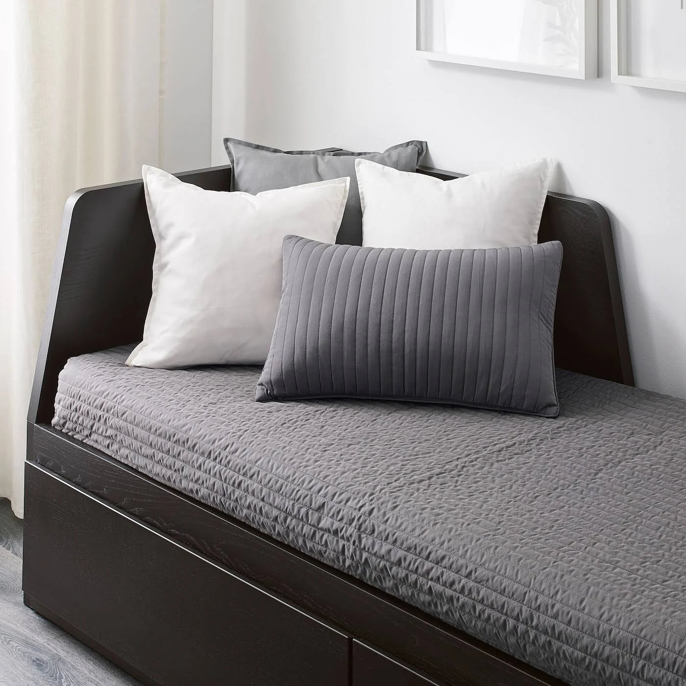 Black Twin Daybed Frame with 2 Drawers O3610