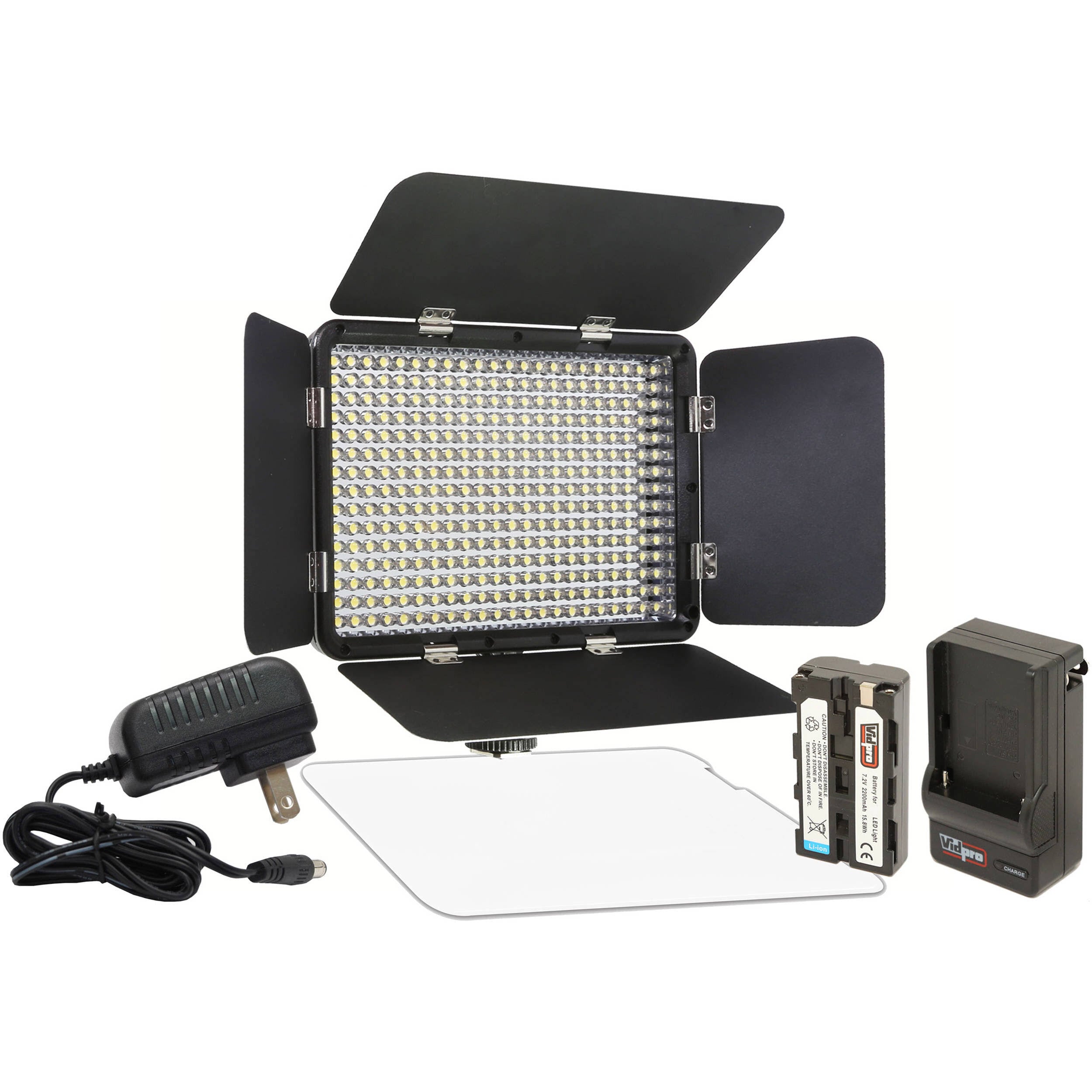 Variable-Color On-Camera LED Video Light Kit L699437