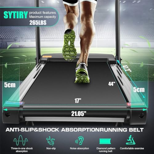 Smart Folding Treadmill Machine with TV Screen and WiFi T417