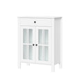White Two Door Floor Cabinet D8717