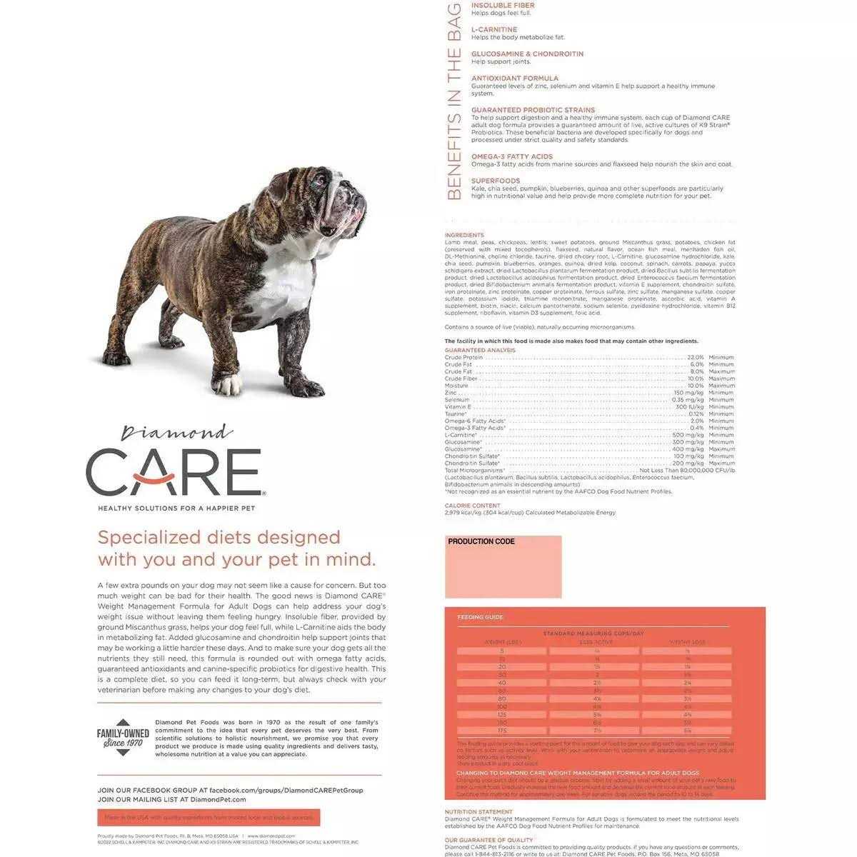 Weight Management Formula Adult Dry Dog Food Z546