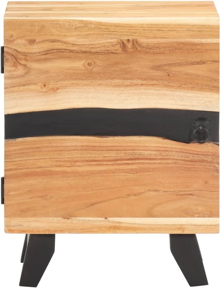 Solid Acacia Wood Corner Cabinet 15.7"x11.8"x20.1" G742374