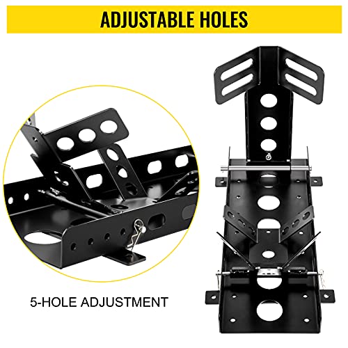 Motorcycle Front Tire Chock, 3000 lbs Weight Capacity, High-Grade Steel Wheel Trailer Stand G822