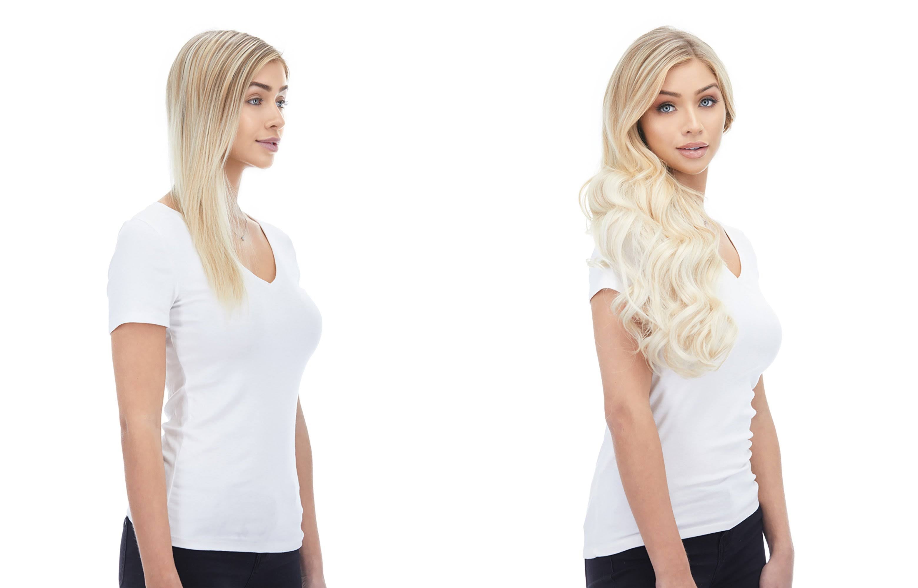 Platinum Blonde Hair Extensions K549