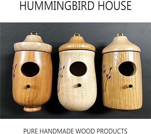 Natural Wooden Hummingbird House U174