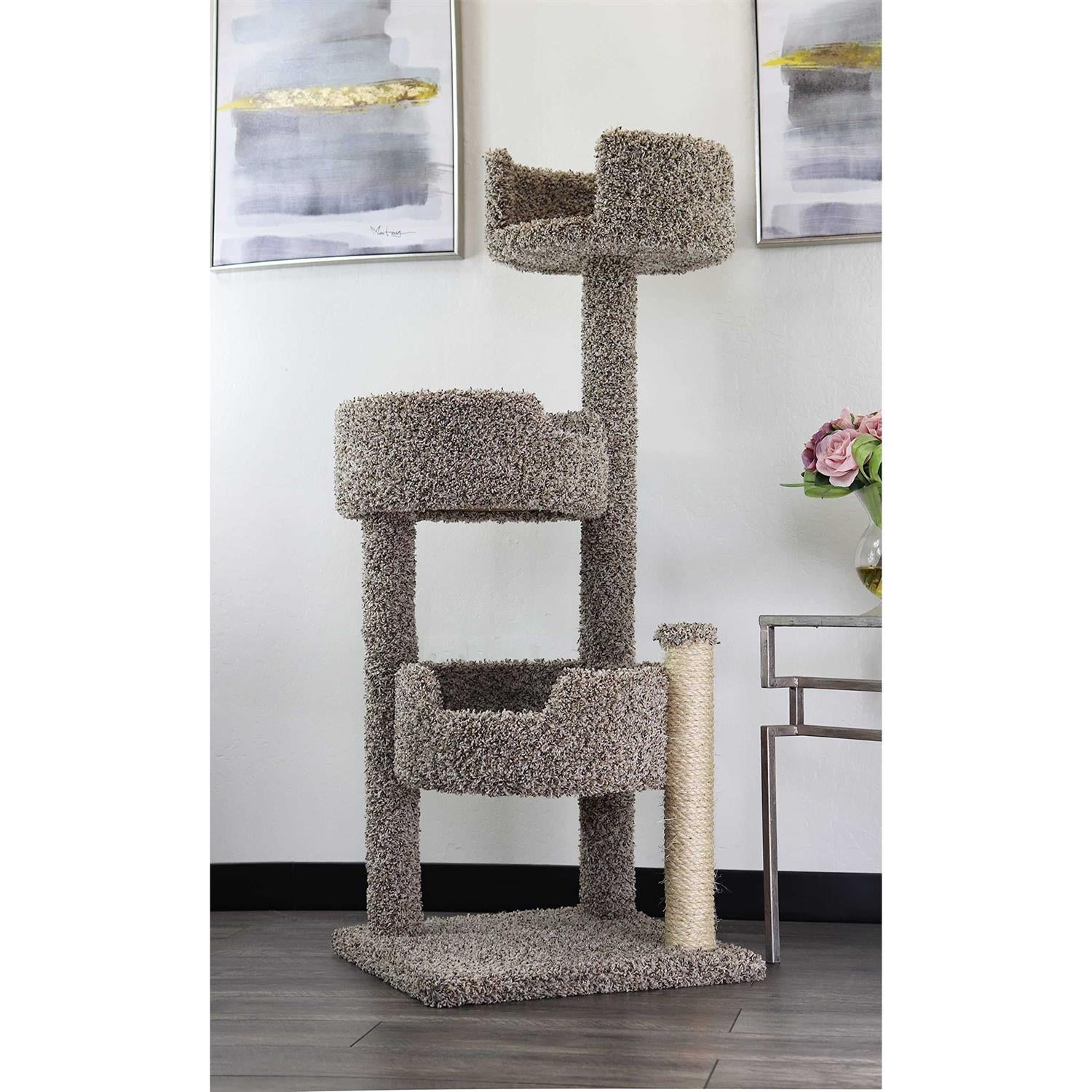 Real Wood Carpeted Cat Tree U841