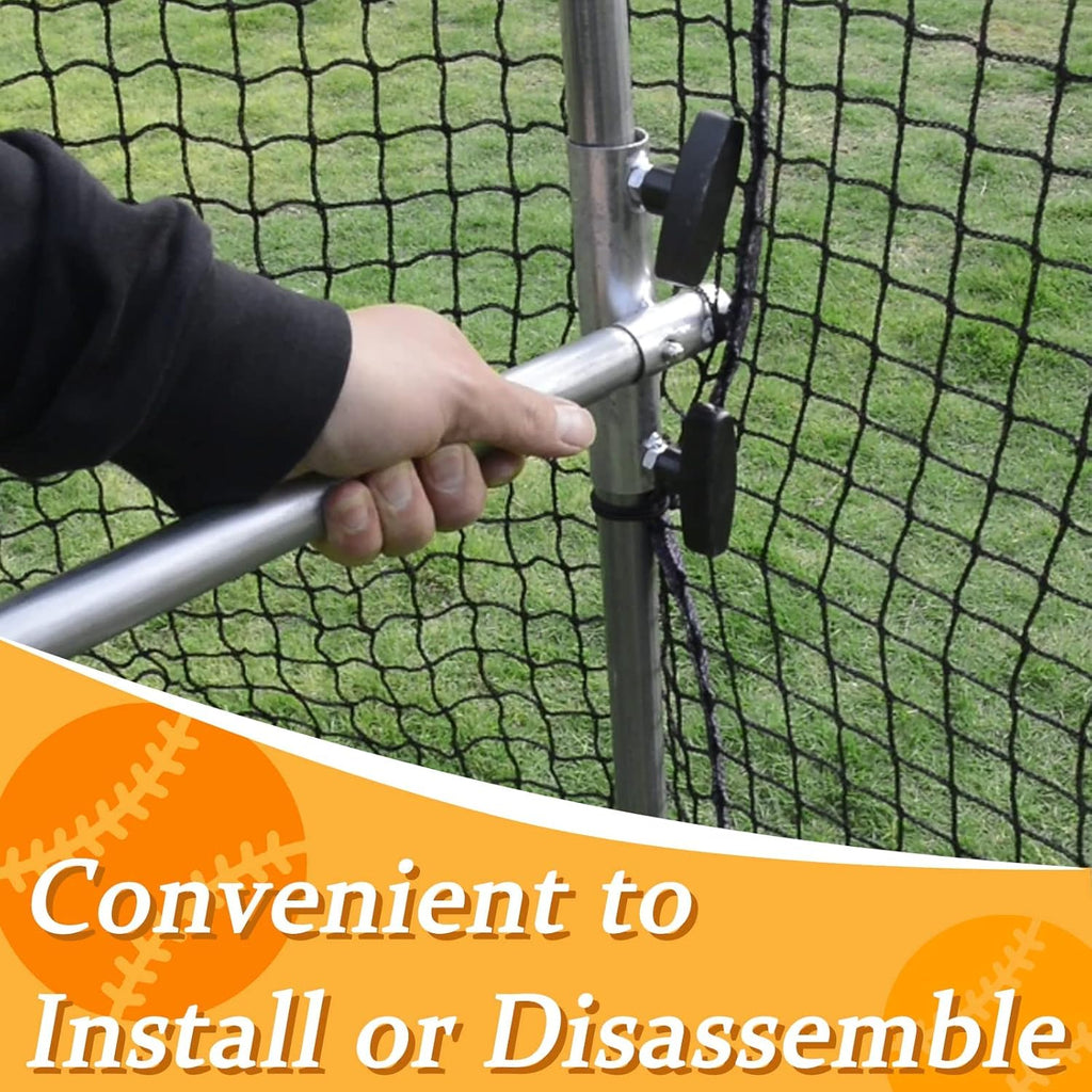 16X10X8FT Batting Cage with Wheels E956