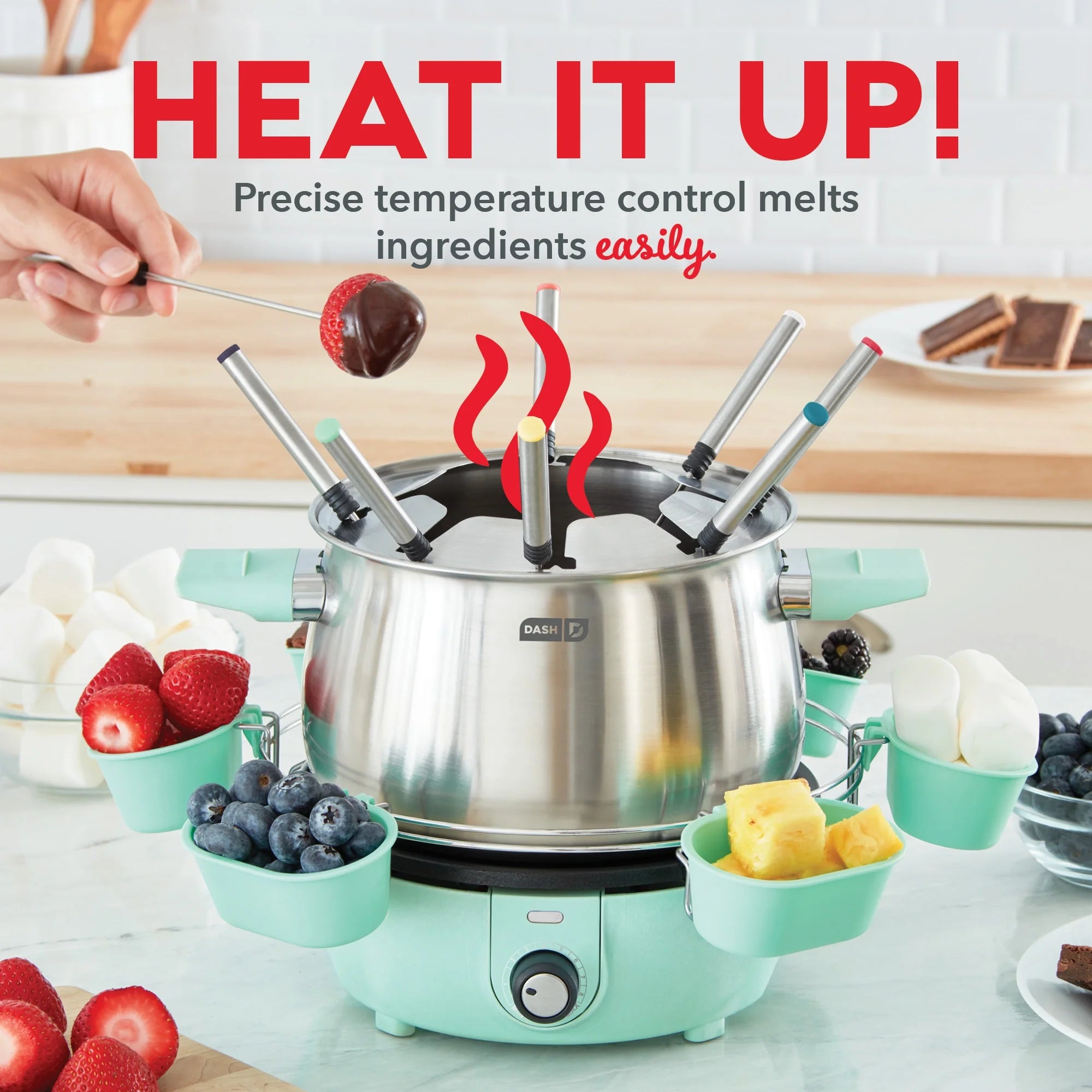 Stainless Steel 3-Quart Non-Stick Fondue Maker X1216