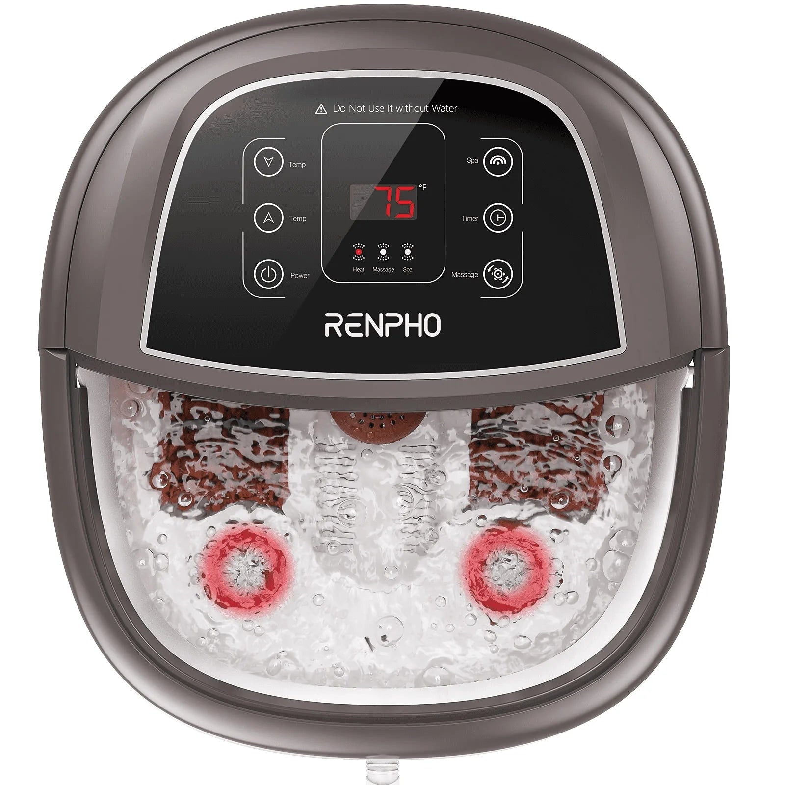 Foot Spa Bath Massager with Heat Bubbles Massage Y3077