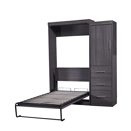 Twin Murphy Bed Wood Wall Bed Q8437