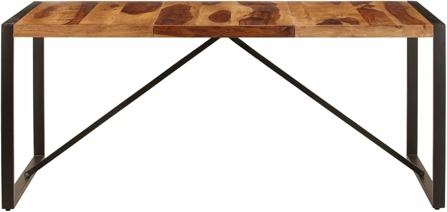 Solid Sheesham Wood Dining Table 70.9"x35.4"x29.5" H616