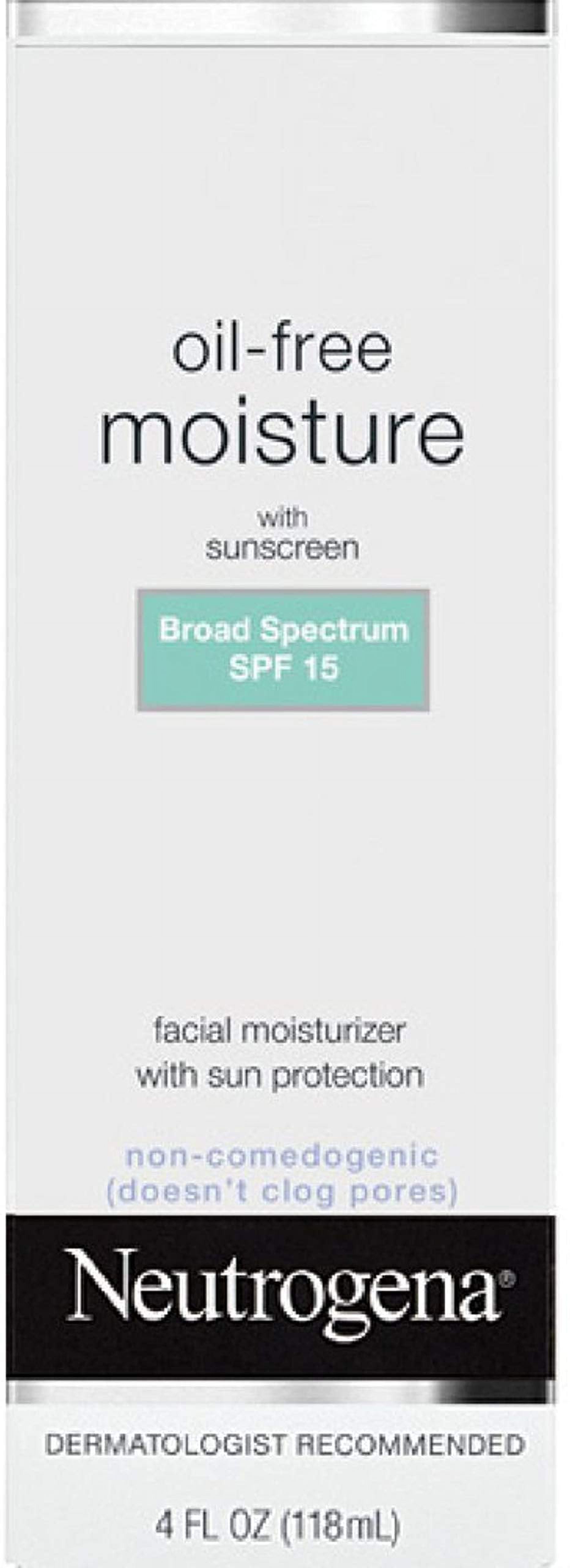 4 Fl. Oz Non Greasy Oil Free Facial Moisturizer with Spf 15 Sunscreen H133705