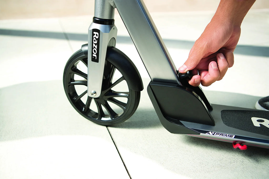 Folding Kick Scooter with 8" Wheels, Anodized Aluminum D9590
