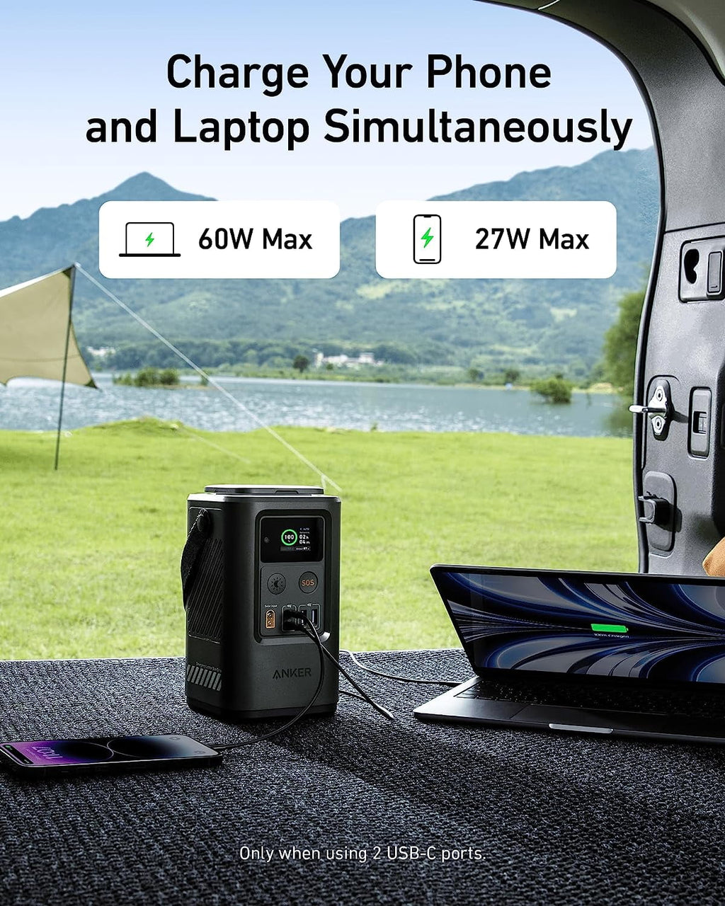 60,000mAh LiFePO4 Portable Charger with Smart Digital Display E585135