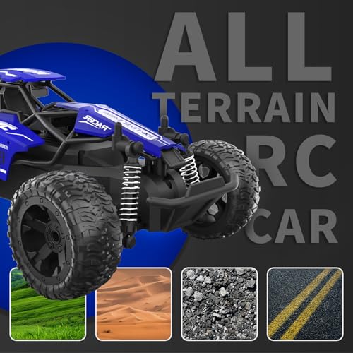 2.4GHz 25KM/H 1:16 Off-Road RC Car with LED Lights and 1800mAh Rechargeable Battery F58095