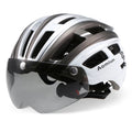 Mountain Bike Helmet with Back Light, Detachable Visor S818505